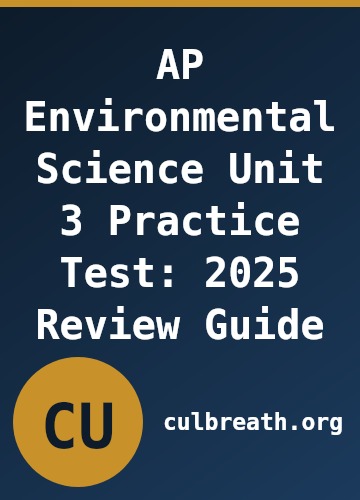 AP Environmental Science Unit 3 Practice Test: 2025 Review Guide