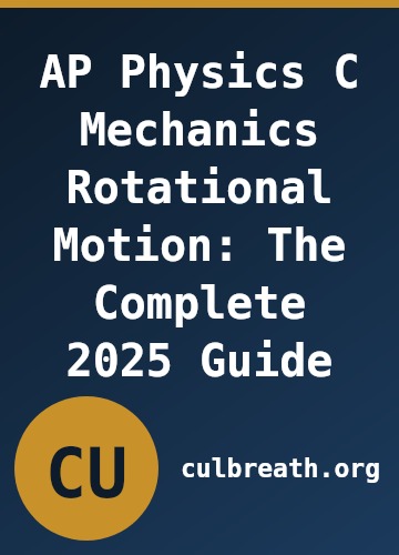 AP Physics C Mechanics Rotational Motion: The Complete 2025 Guide