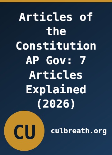 Articles of the Constitution AP Gov: 7 Articles Explained (2026)