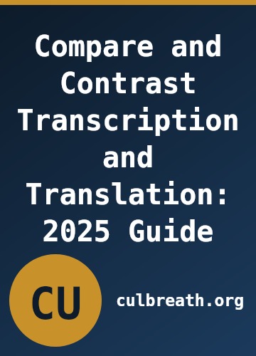 Compare and Contrast Transcription and Translation: 2025 Guide