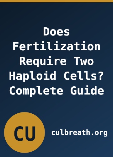 Does Fertilization Require Two Haploid Cells? Complete Guide