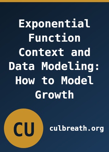 Exponential Function Context and Data Modeling: How to Model Growth
