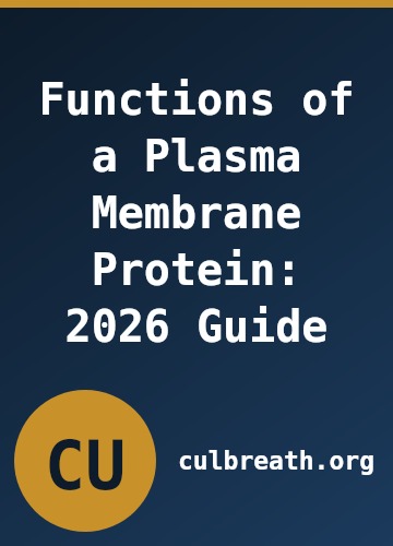 Functions of a Plasma Membrane Protein: 2026 Guide