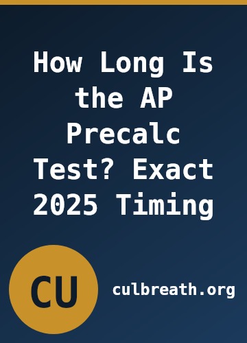 How Long Is the AP Precalc Test? Exact 2025 Timing