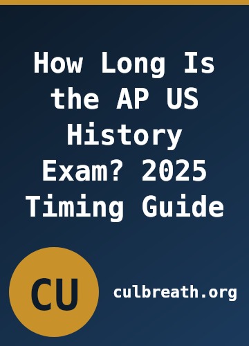 How Long Is the AP US History Exam? 2025 Timing Guide