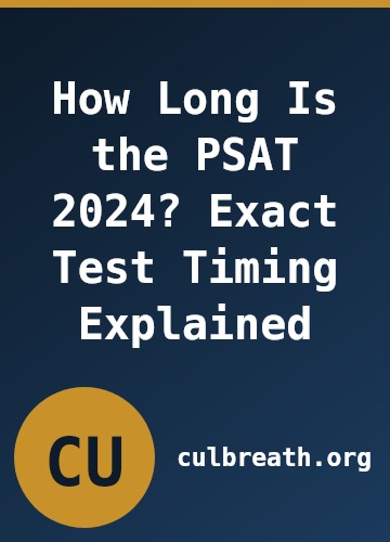 How Long Is the PSAT 2024? Exact Test Timing Explained