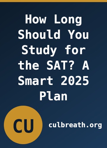 How Long Should You Study for the SAT? A Smart 2025 Plan