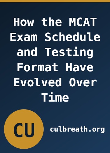 How the MCAT Exam Schedule and Testing Format Have Evolved Over Time