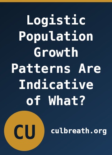 Logistic Population Growth Patterns Are Indicative of What?