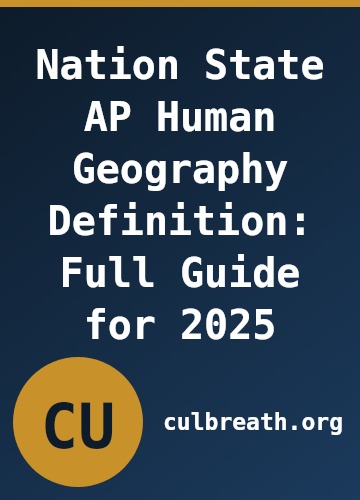 Nation State AP Human Geography Definition: Full Guide for 2025