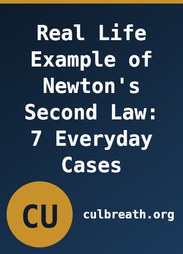 Real Life Example of Newton's Second Law: 7 Everyday Cases