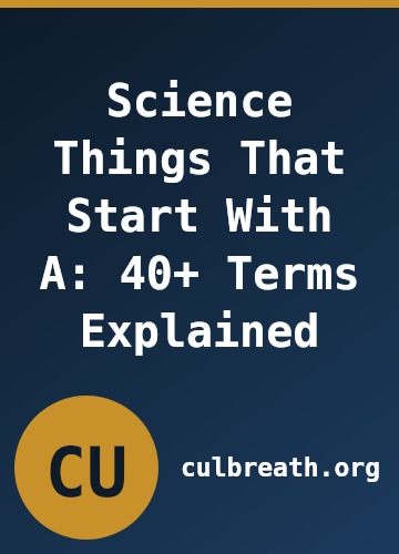 Science Things That Start With A: 40+ Terms Explained