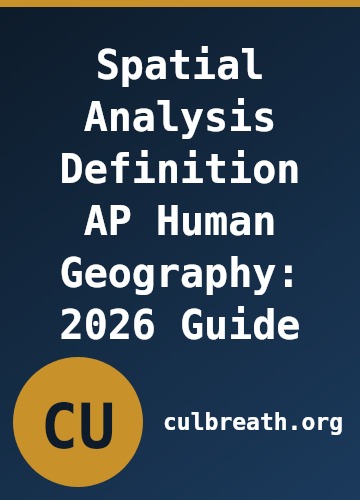 Spatial Analysis Definition AP Human Geography: 2026 Guide