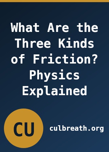 What Are the Three Kinds of Friction? Physics Explained