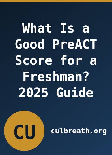 What Is a Good PreACT Score for a Freshman? 2025 Guide