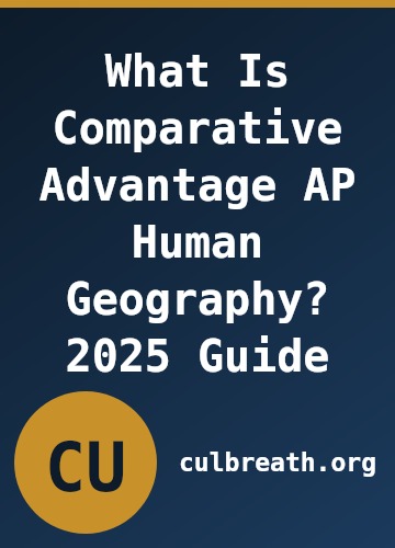 What Is Comparative Advantage AP Human Geography? 2025 Guide