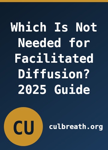 Which Is Not Needed for Facilitated Diffusion? 2025 Guide