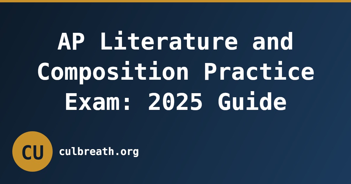 AP Literature and Composition Practice Exam: 2025 Guide