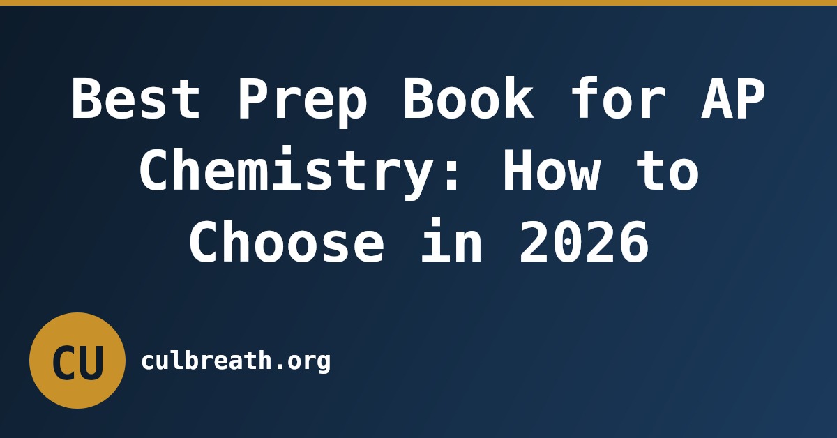 Best Prep Book for AP Chemistry: How to Choose in 2026