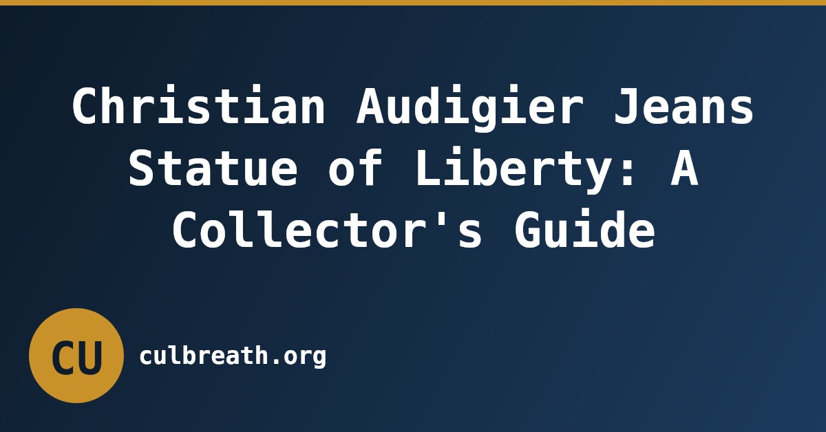 Christian Audigier Jeans Statue of Liberty: A Collector's Guide