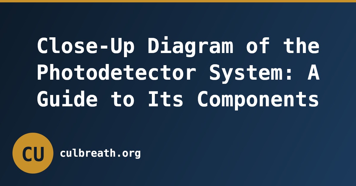 Close-Up Diagram of the Photodetector System: A Guide to Its Components