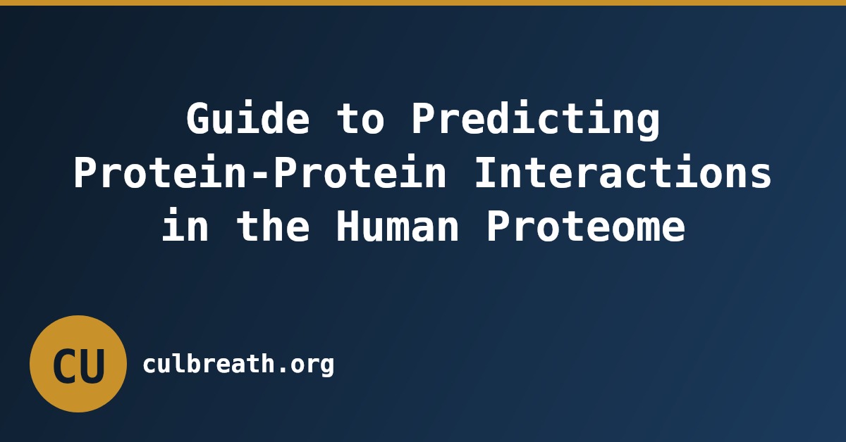 Guide to Predicting Protein-Protein Interactions in the Human Proteome