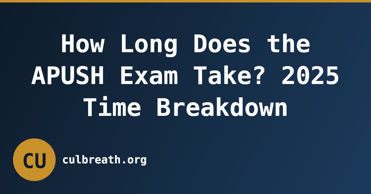 How Long Does the APUSH Exam Take? 2025 Time Breakdown