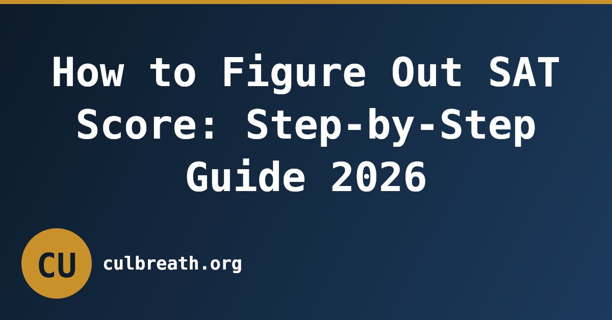 How to Figure Out SAT Score: Step-by-Step Guide 2026
