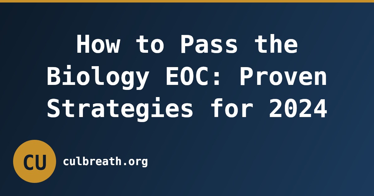 How to Pass the Biology EOC: Proven Strategies for 2024