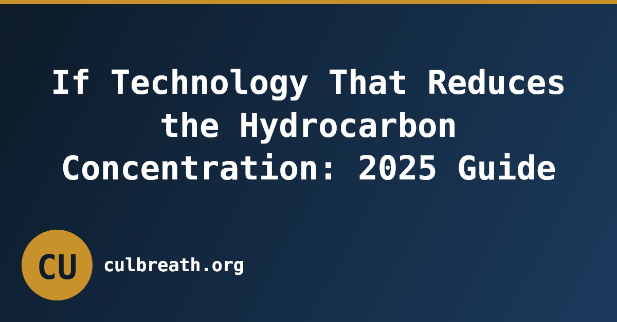 If Technology That Reduces the Hydrocarbon Concentration: 2025 Guide
