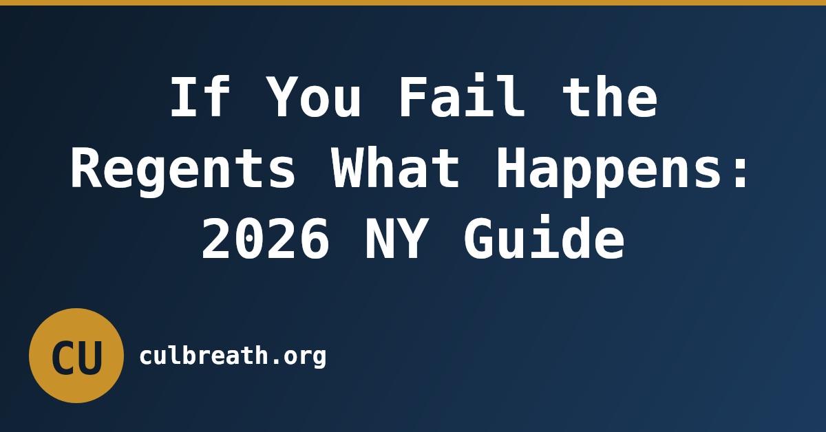 If You Fail the Regents What Happens: 2026 NY Guide