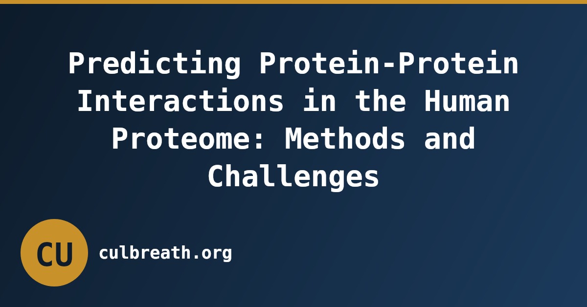 Predicting Protein-Protein Interactions in the Human Proteome: Methods and Challenges