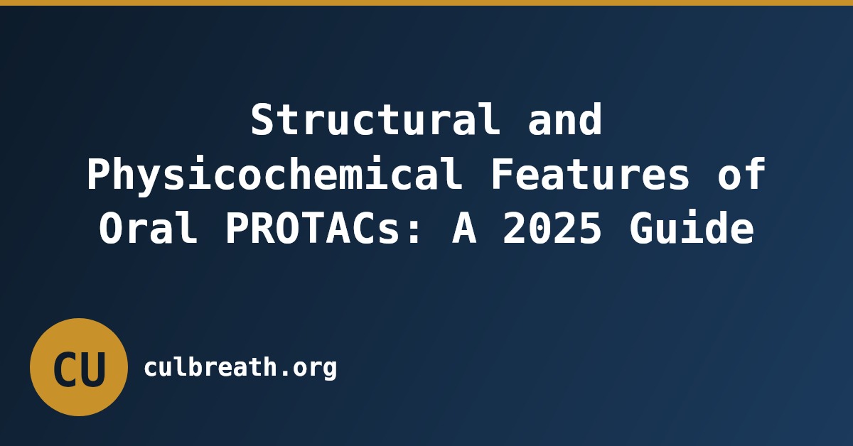 Structural and Physicochemical Features of Oral PROTACs: A 2025 Guide
