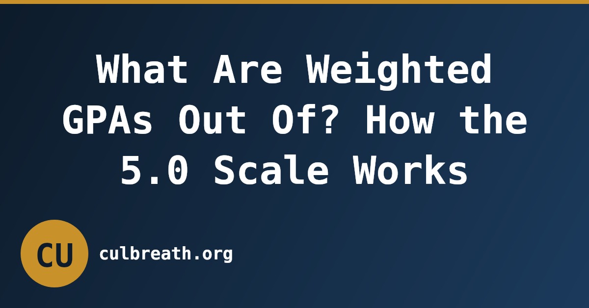 What Are Weighted GPAs Out Of? How the 5.0 Scale Works
