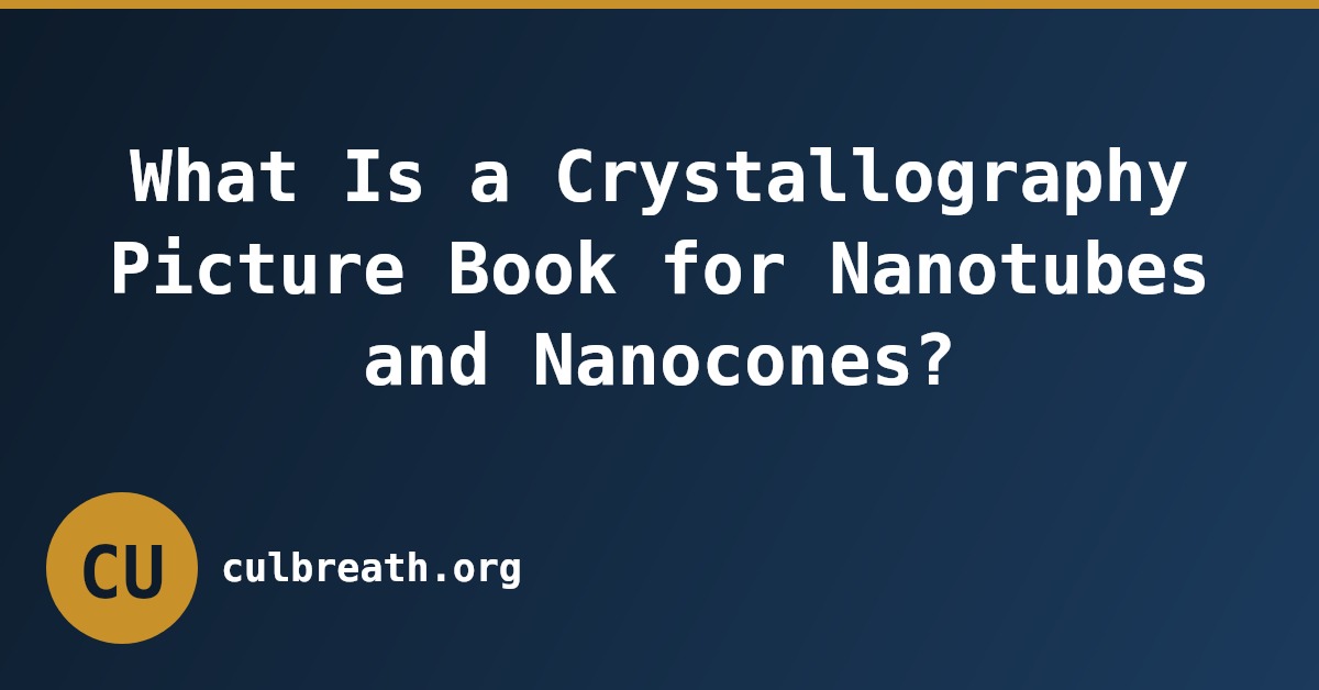What Is a Crystallography Picture Book for Nanotubes and Nanocones?