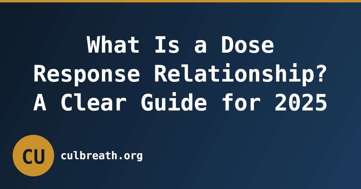 What Is a Dose Response Relationship? A Clear Guide for 2025