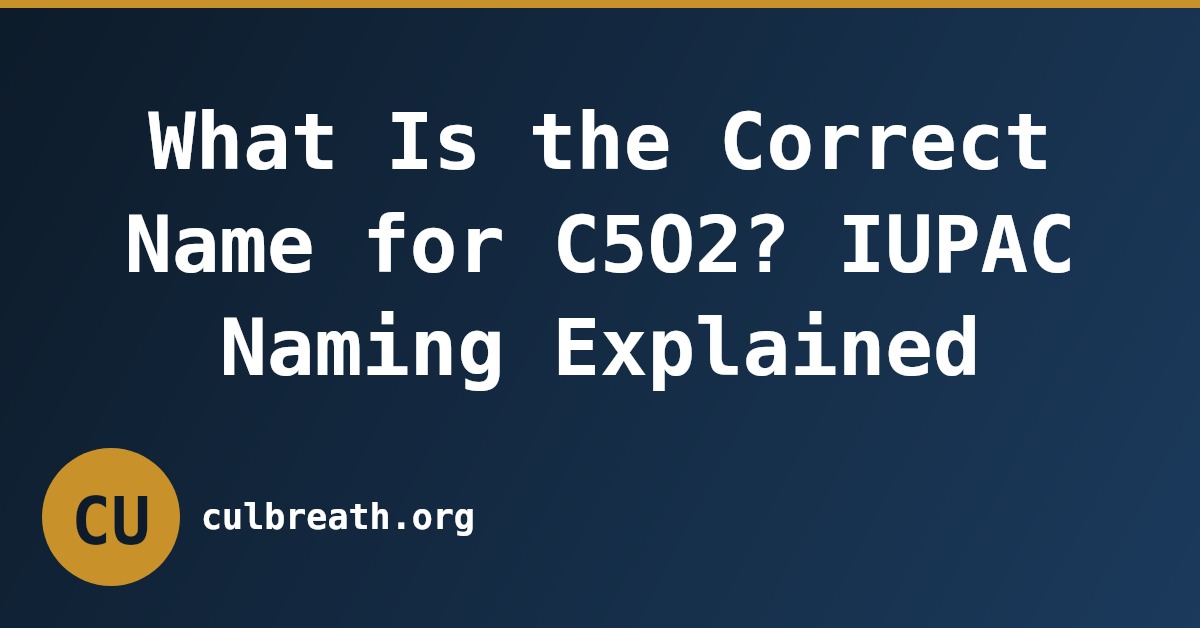 What Is the Correct Name for C5O2? IUPAC Naming Explained
