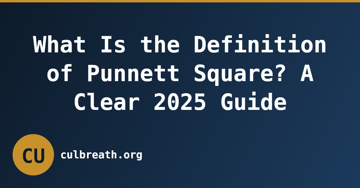 What Is the Definition of Punnett Square? A Clear 2025 Guide