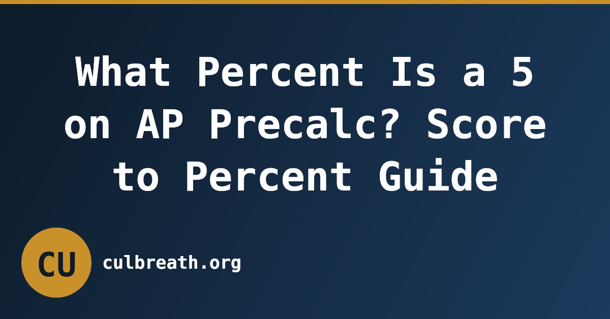 What Percent Is a 5 on AP Precalc? Score to Percent Guide